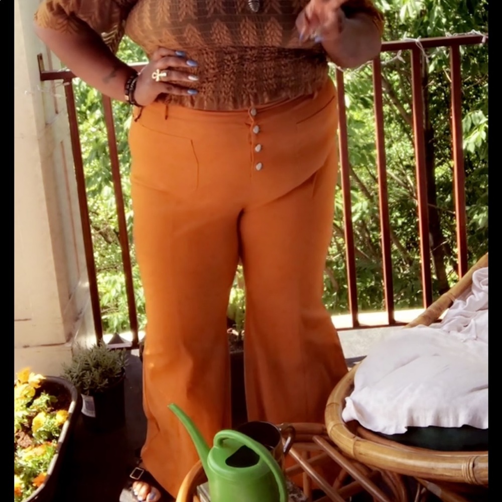 Orange Bell Bottoms